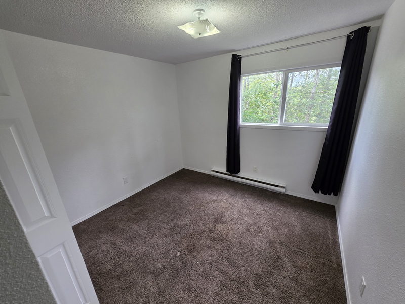 Second bedroom with window and baseboard heater